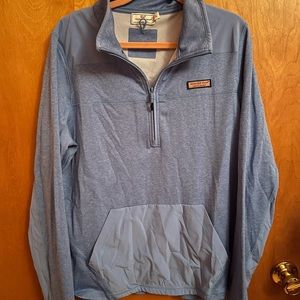 Vineyard Vines Performance 1/2 zip Jacket Light Blue XL